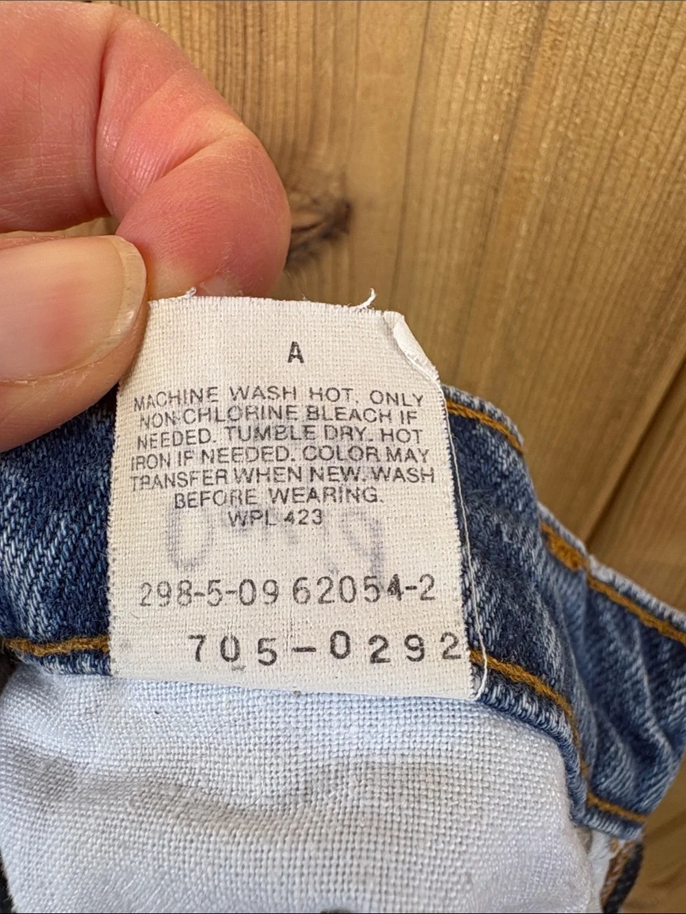 Levi's Medium Blue Denim Frayed Hem Shorts